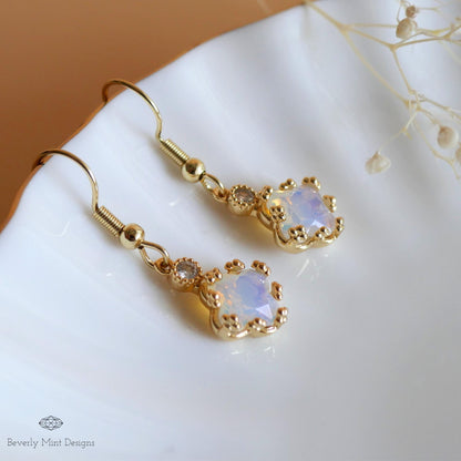 18K Gold Dainty Charm Earrings, Minimalist Earrings, Drop & Dangle Earrings, Minimalist Jewelry, Bridesmaids Gift, Anniversary Gift