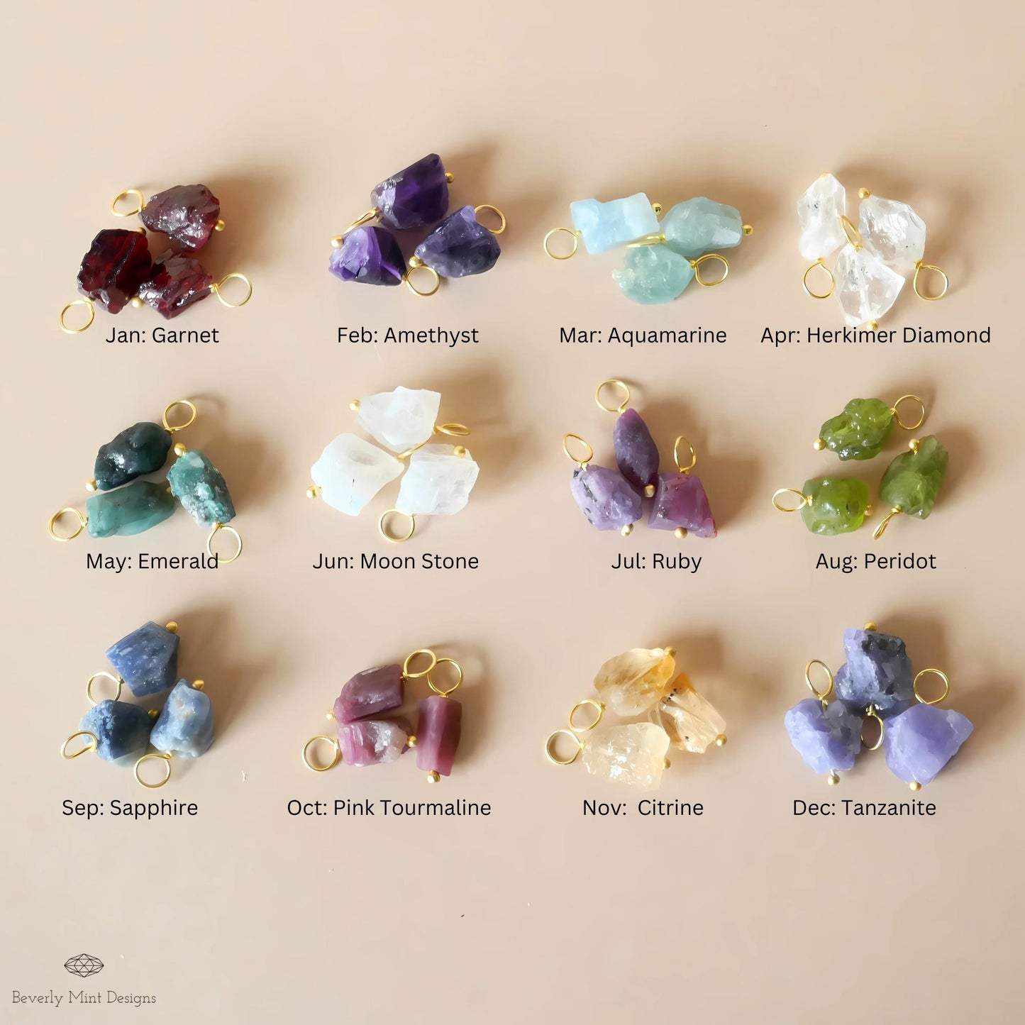 Birthstone Earrings , Powerstone Jewelry , Natural Raw Stone Earrings, Chakra , Healing Stone Earrings