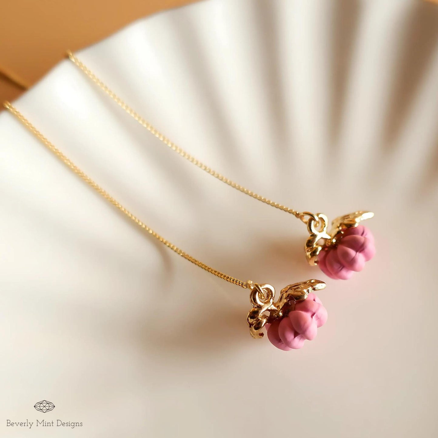 Halloween Pumpkin Earrings, Cute Pink Pumpkin Earrings, Pink Earrings, Fun Halloween Accessories, Gift for Her, Gift For Her