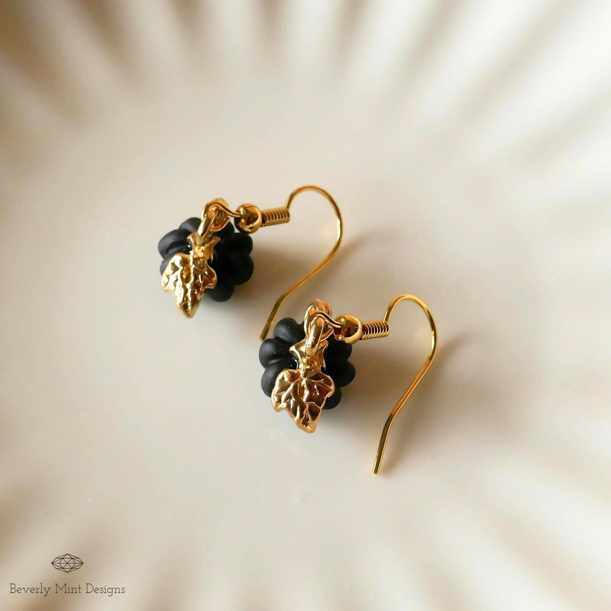 Halloween Pumpkin Earrings, Tiny Cute Black Pumpkin Dangle Earrings, Fall Jewelry, Sensitive Ear & Clip-On Options