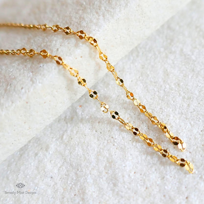 14K Gold Threader Earrings, Gold Tassel Earrings, Threader Earrings, Dainty Earrings, Long Earrings, Sensitive Ear & Clip-On Options