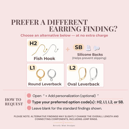Free finding alternatives for earrings with standard H1 ball hooks