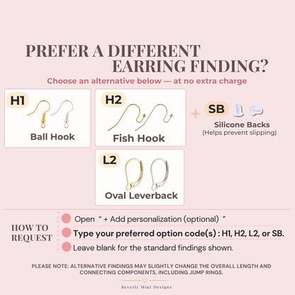 Free finding alternatives for earrings with standard L1 round leverbacks