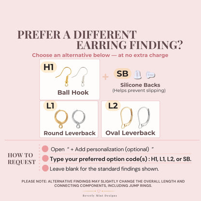 Free finding alternatives for earrings with standard H2 fish hooks